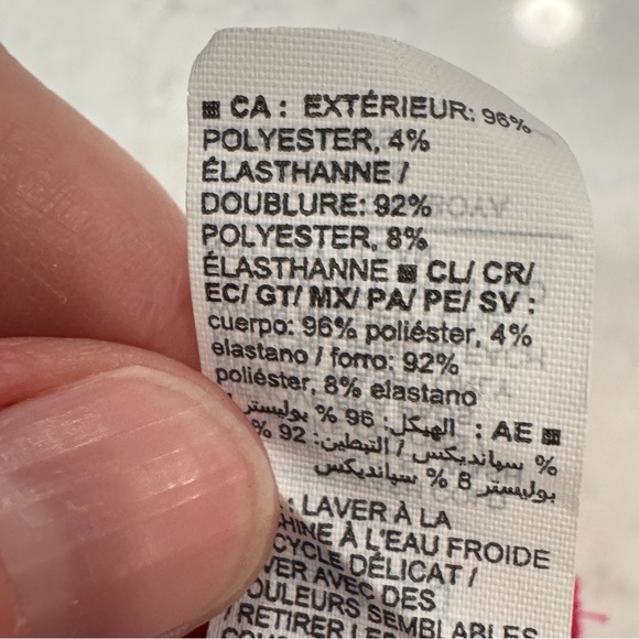 NWT Old Navy Ribbed Textured Hot Pink Plunge Bikini Top Women's Medium Padding - Picture 8 of 9